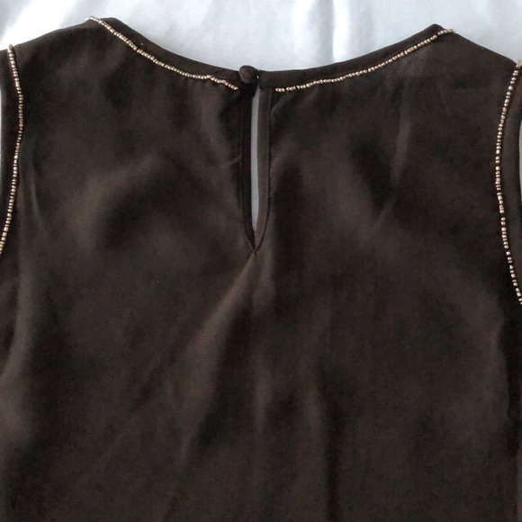 Olive & OAK Beaded sequin muscle shirt tank top. Fits oversized Small & Medium - Picture 7 of 12